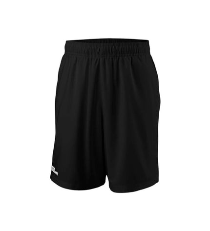 Wilson Team Short 7" men's black tennis and padel sport shorts, lightweight athletic design with a comfortable fit.