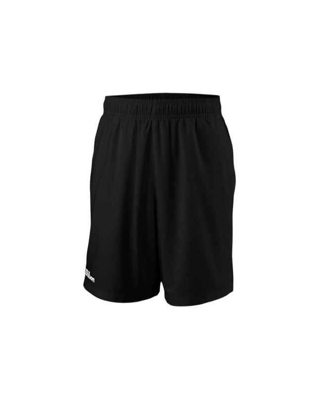 Wilson Team Short 7" men's black tennis and padel sport shorts, lightweight athletic design with a comfortable fit.