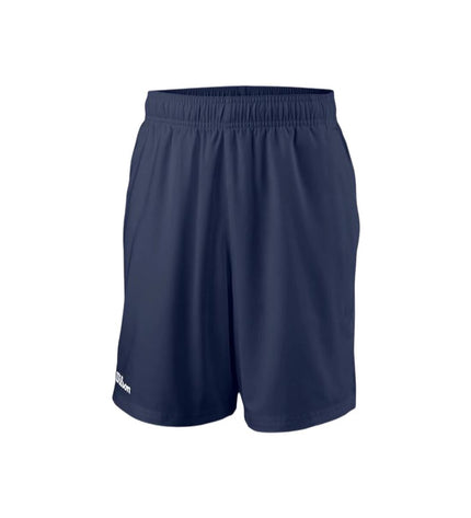 Wilson Team Short 7" men's tennis sport shorts in classic navy marine blue, designed for padel and outdoor tennis activities.