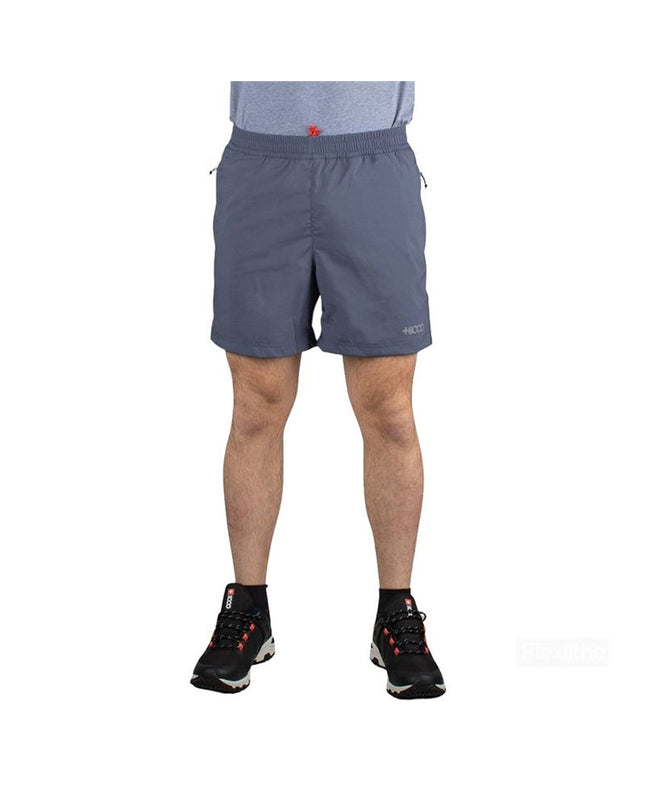 Gray men's swim shorts by +8000 for sport and outdoor watersport activities, featuring a comfortable fit and quick-drying fabric.