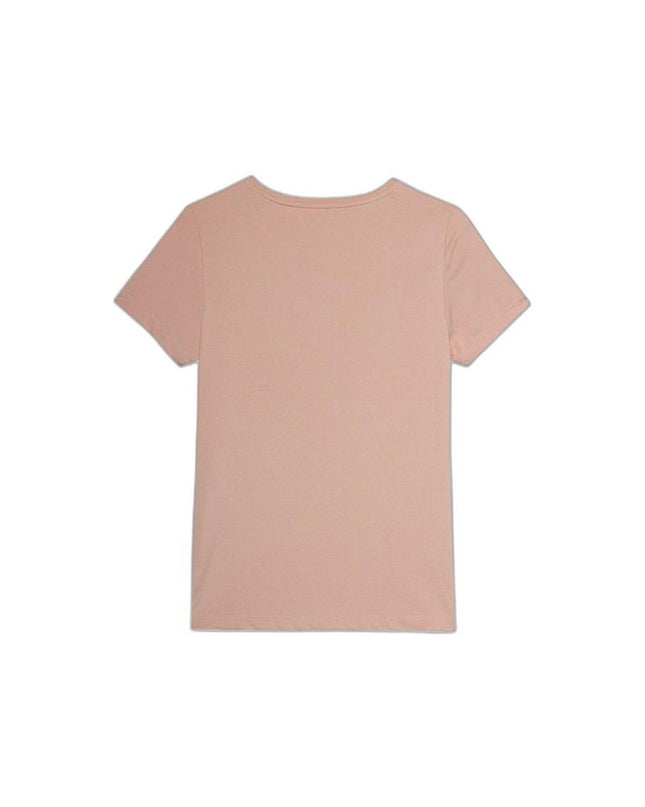 Pink 4F Fnk short-sleeve T-shirt, ideal for outdoor sports, camping, and hiking, with a comfortable fit and casual style.