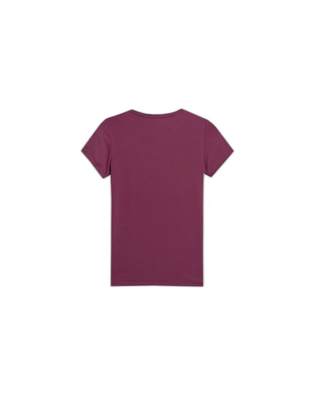 Purple 4F short-sleeve T-shirt for sports and outdoor activities, ideal for camping and hiking, with a comfortable fit.