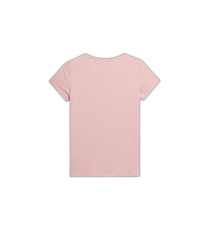 Pink 4F short-sleeve T-shirt for sport and outdoor activities, featuring a comfortable fit and breathable fabric.