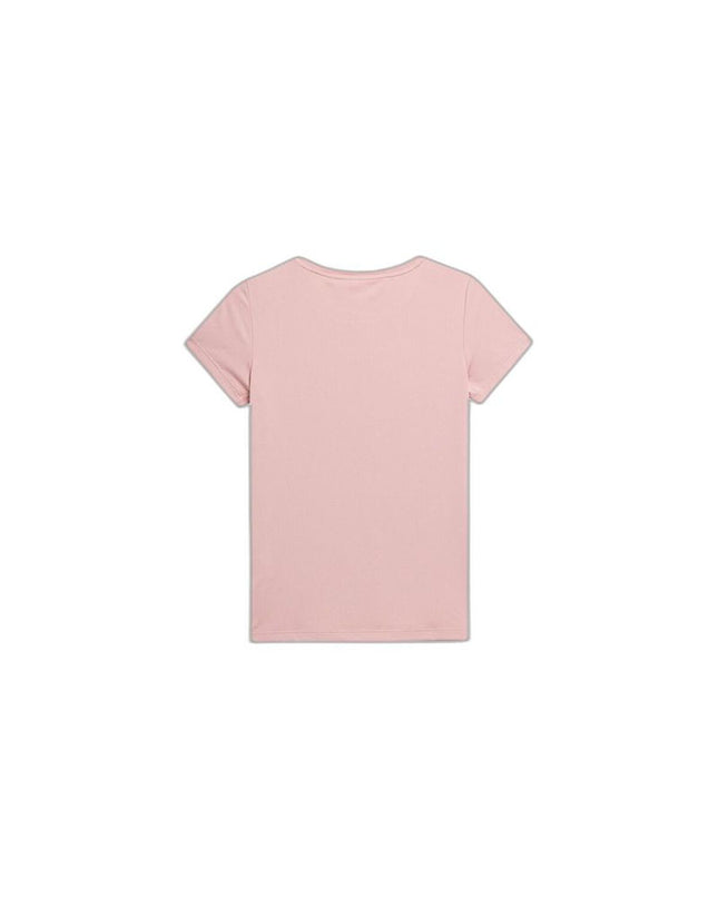 Pink 4F short-sleeve T-shirt for sport and outdoor activities, featuring a comfortable fit and breathable fabric.