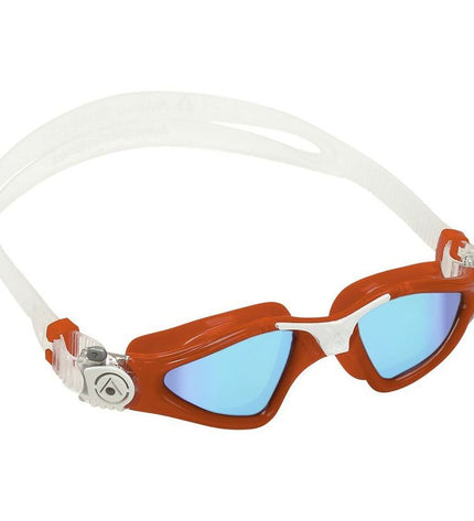Aqua Sphere Kayanne swimming goggles in red, sport and outdoor watersport gear, with adjustable strap and clear lenses.