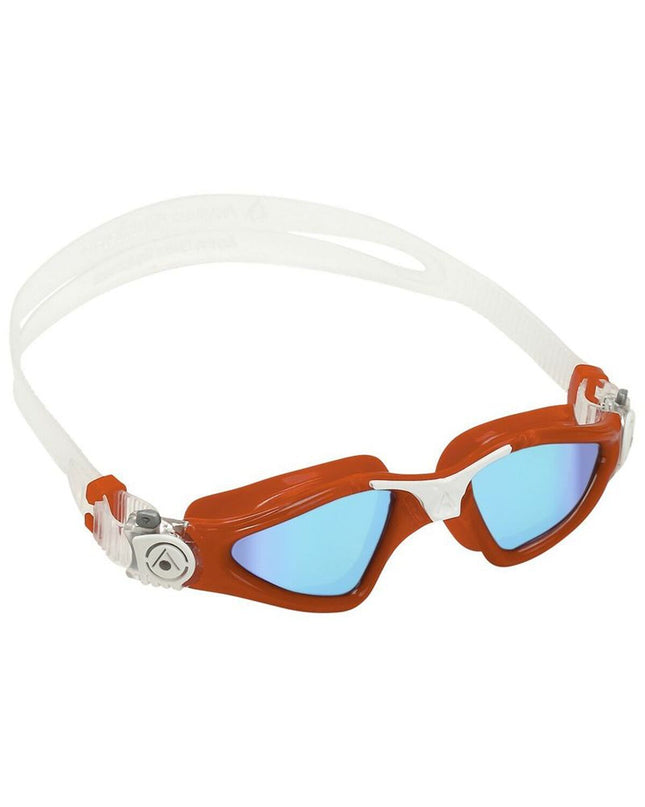 Aqua Sphere Kayanne swimming goggles in red, sport and outdoor watersport gear, with adjustable strap and clear lenses.