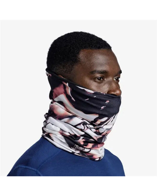 Beige Buff Nekwarmer Buff 132519.555 for outdoor and camping, showing its soft, stretchy fabric and versatile neck warmer design.