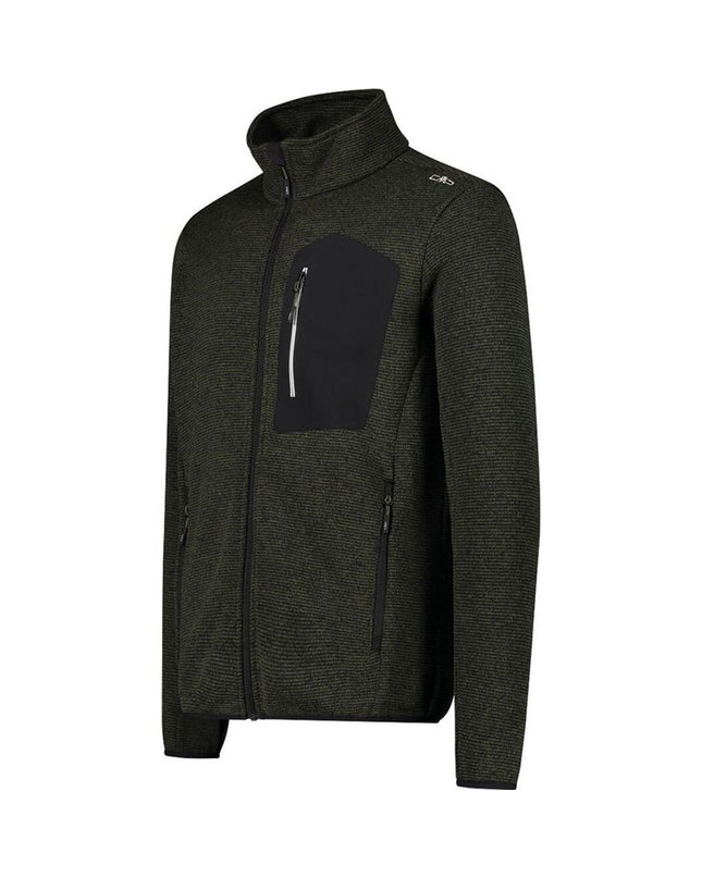 Campagnolo green sport outdoor jacket for camping and hiking, size small, shown on a hanger.