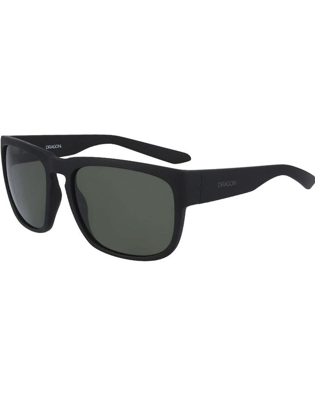 Unisex Dragon Alliance Rune XL sport sunglasses with black frame and tinted lenses, designed for outdoor and fan activities.