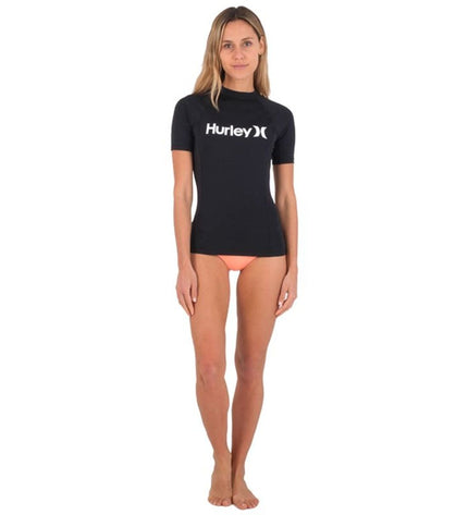 Hurley One and Only Sleeve bad T-shirt for watersports, sporty outdoor apparel with bold design and branding detail.