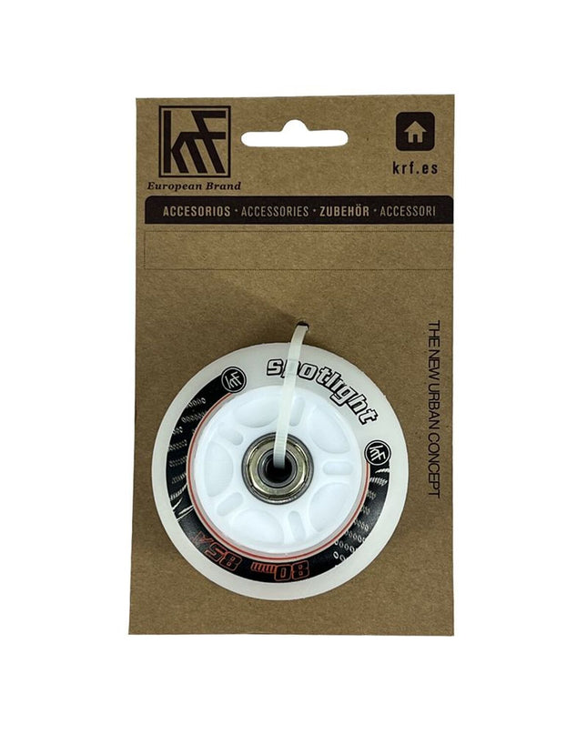 KRF Sport en outdoor city mobility wheel, durable design with rubber tire and metal rim for urban transportation.