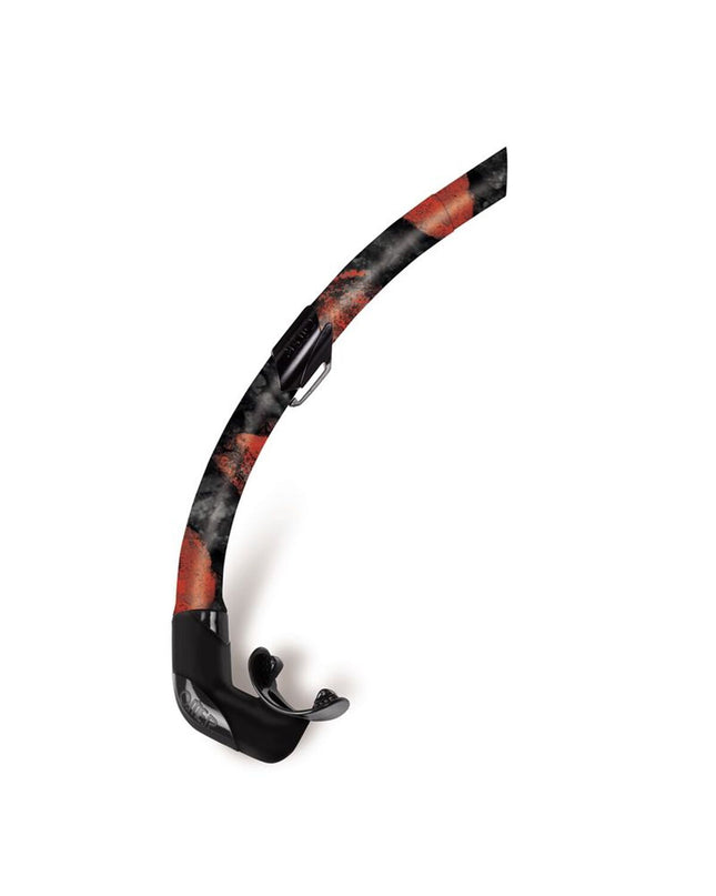 Omer Zoom black snorkel tube for watersport and outdoor activities, featuring a sleek design and mouthpiece for comfortable breathing