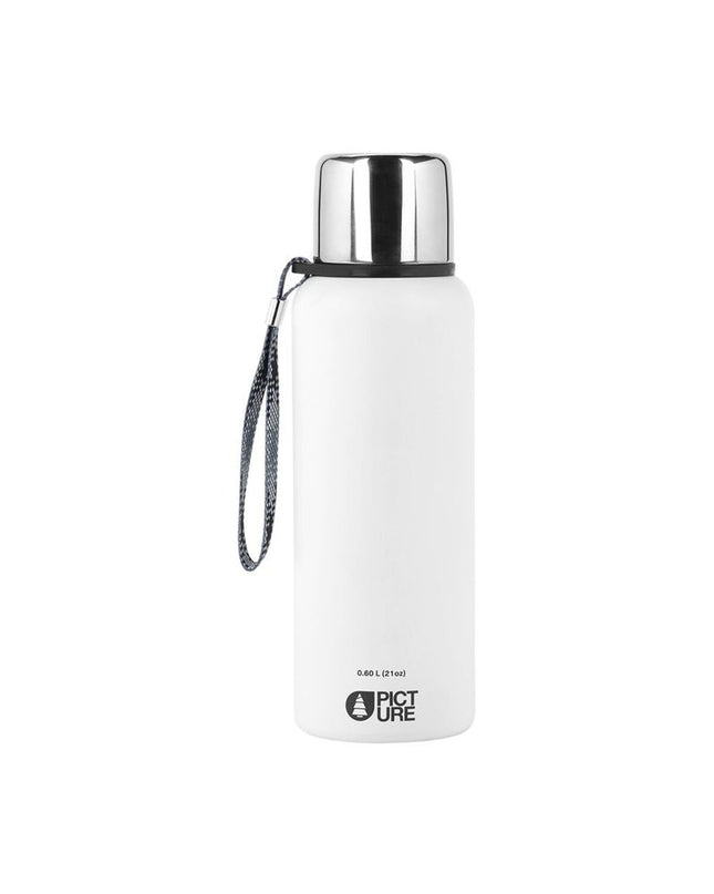 Picture Waterfles ACC121-A in natural stainless steel, ideal for outdoor sports, camping, and hiking activities.