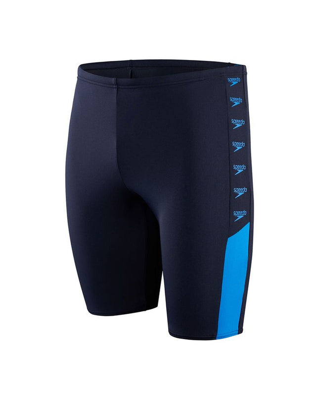 Blue men's Speedo swim brief for water sports, featuring a sleek design and comfortable fit.