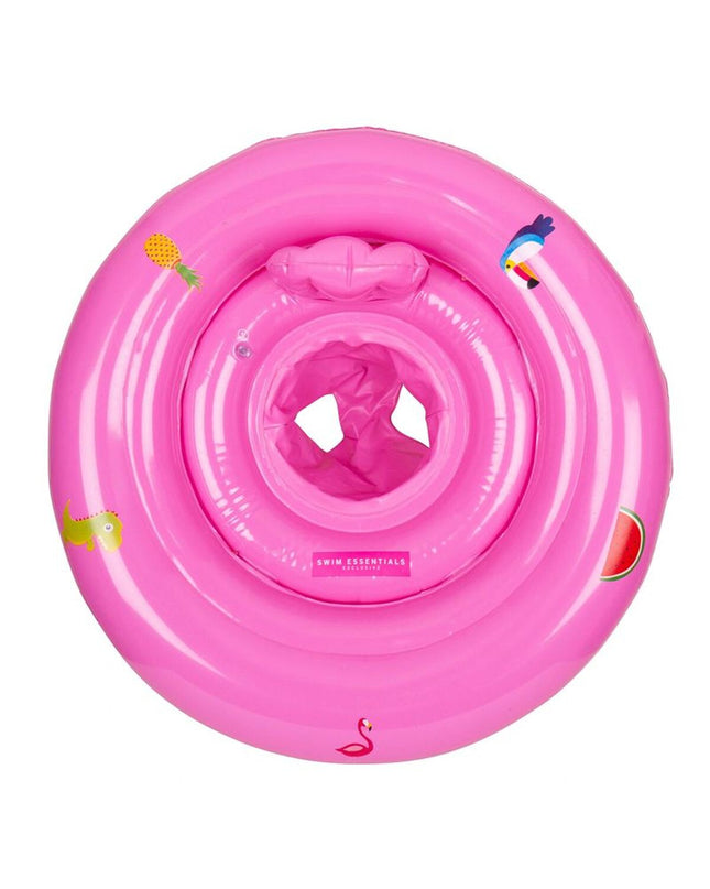 Pink inflatable pool float from Swim Essentials, designed for swimming and outdoor water fun, with a comfortable, buoyant shape.