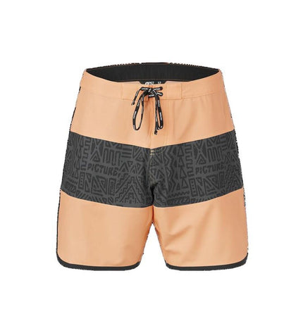Picture men's sport and outdoor men's swim shorts in light brown, model Andy 17, designed for watersport activities.