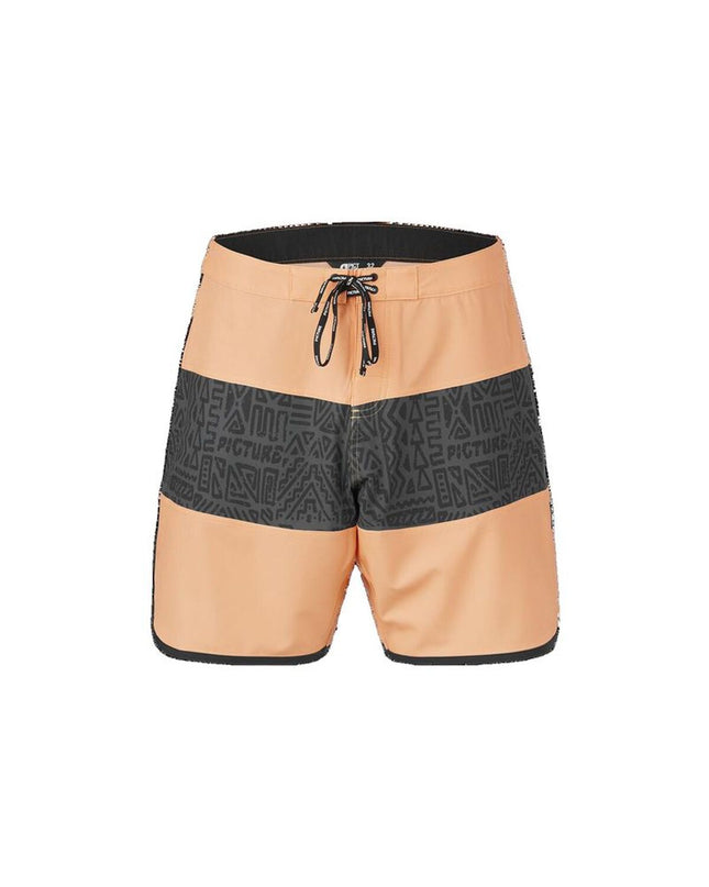 Picture men's sport and outdoor men's swim shorts in light brown, model Andy 17, designed for watersport activities.