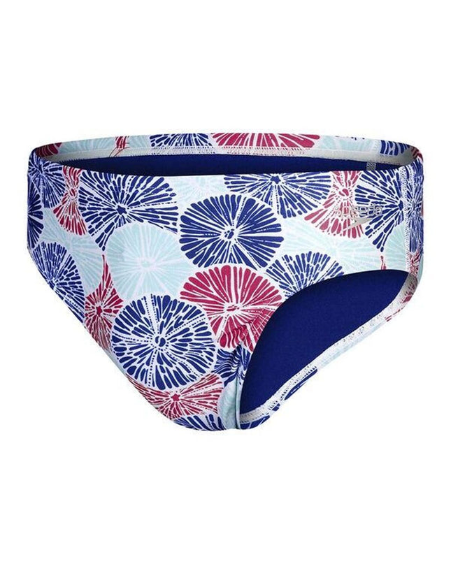 Blue men's Speedo swim shorts, sport and outdoor watersport swimwear with a sleek design and comfortable fit.