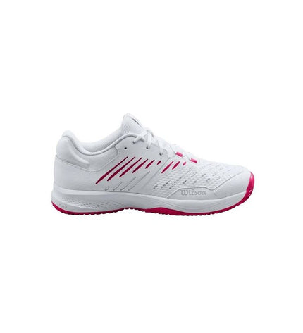Wilson adult padel shoes in white, designed for tennis and outdoor sports, featuring a sporty and breathable design.