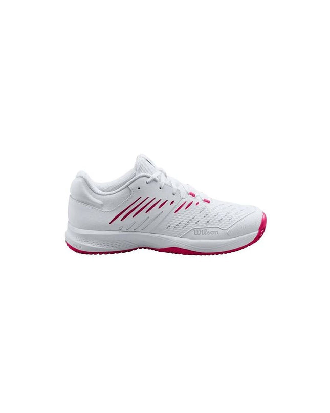 Wilson adult padel shoes in white, designed for tennis and outdoor sports, featuring a sporty and breathable design.