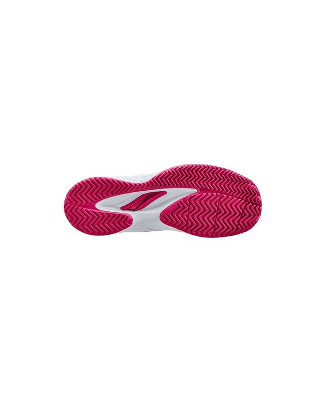 Wilson Street Padel sport shoes for adults in white, designed for outdoor tennis and padel games, featuring a sleek athletic style.