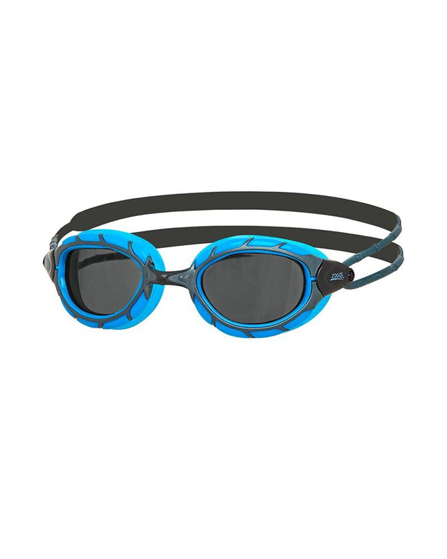 Blue Zoggs Predator swimming goggles for kids, lightweight and comfortable for water sports and outdoor swimming activities.
