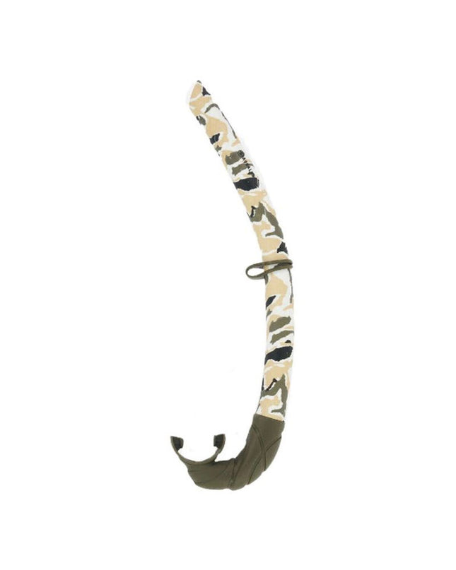 Aqua Lung Sport snorkeling snorkel with wrap design, outdoor watersport gear, in black and blue colors.