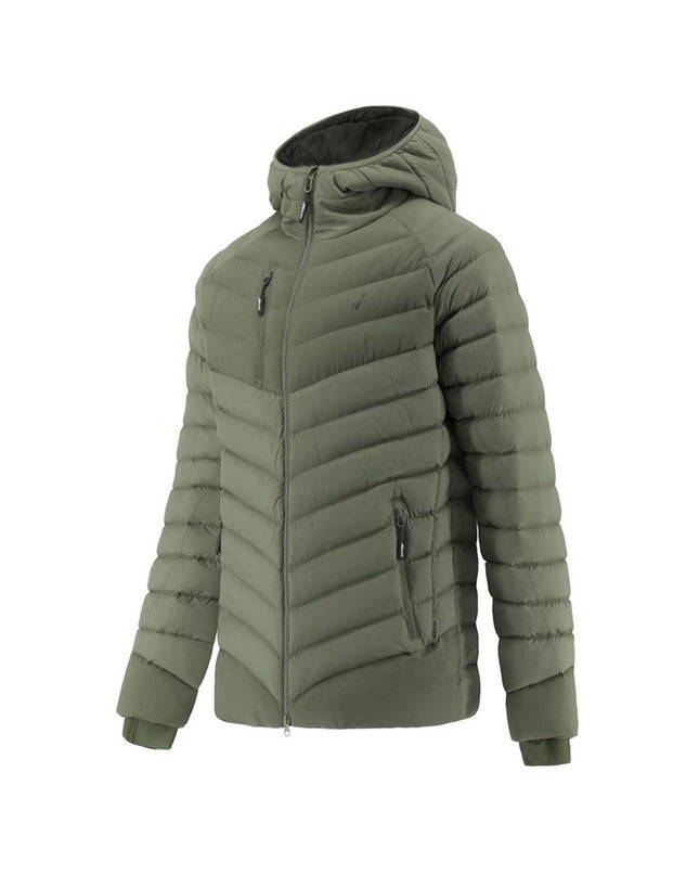 Green Joluvi men's sport jacket for outdoor activities, ideal for hiking and camping, shown on a hanger.