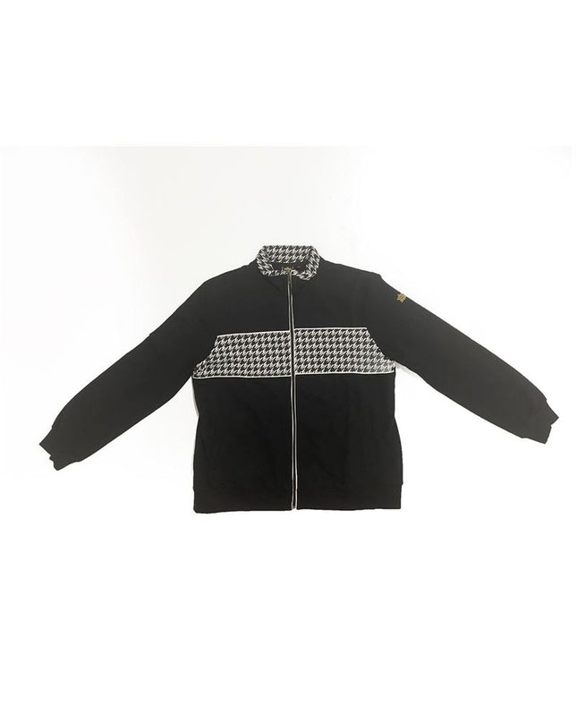 Black children's jogging suit by Luanvi, designed for sport and outdoor activities, featuring comfortable athletic fabric.