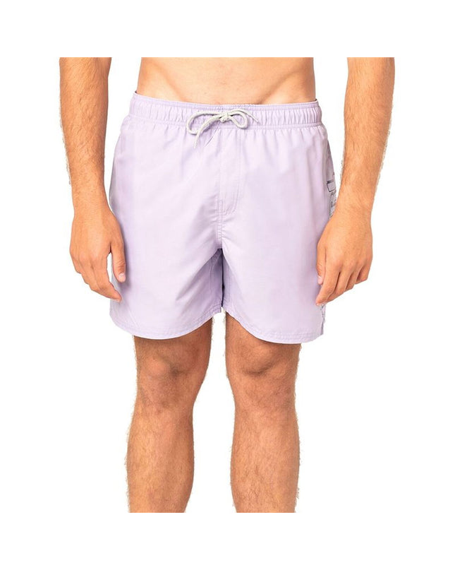 Pink Rip Curl Mama Volley men's swim trunks, sporty watersport shorts with a relaxed fit and quick-drying fabric.