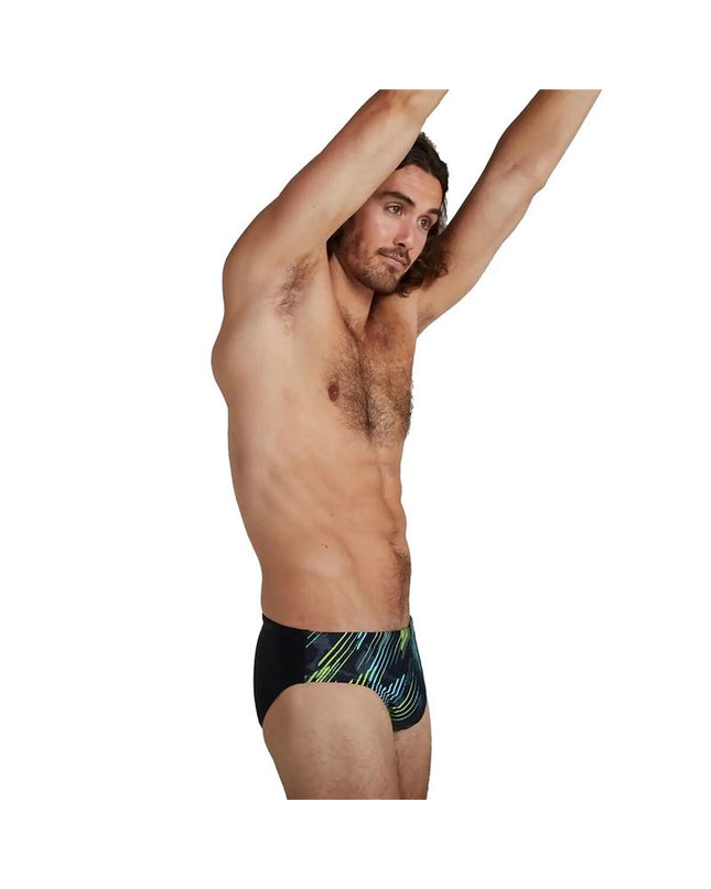 Black men's Speedo swim trunks from the sport and outdoor watersport collection, featuring a sleek, fitted design.