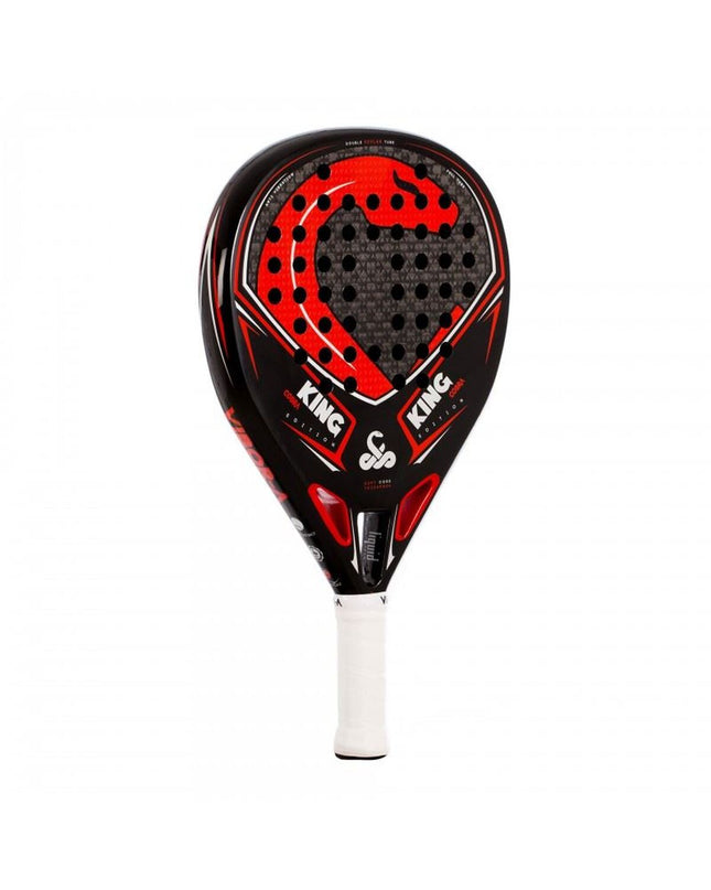 Vibor-a Padel Racket 0013810 in black, designed for paddle tennis, with a sleek grip and modern sporty look.