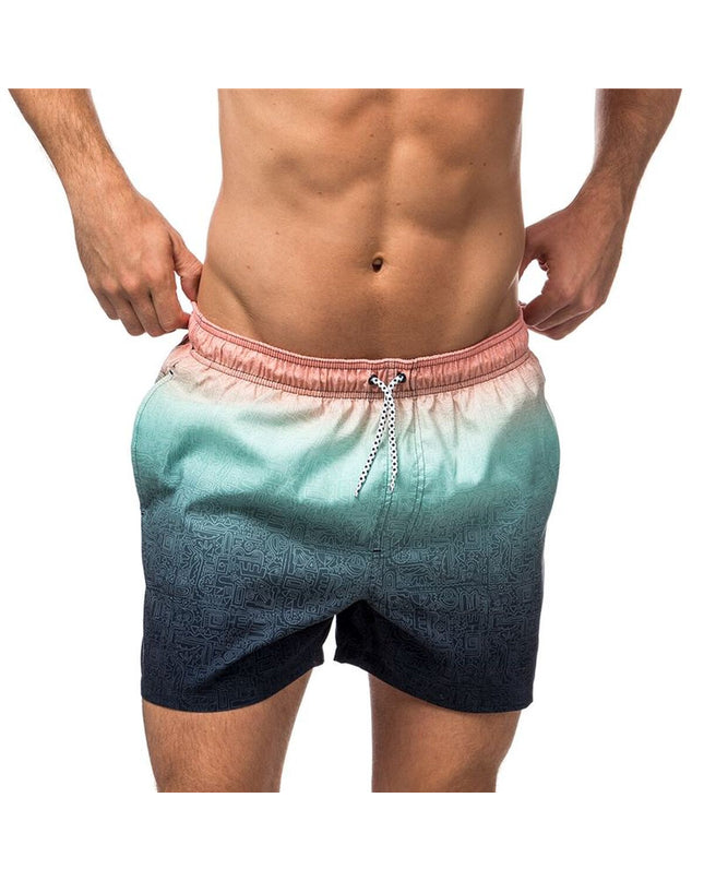 Alphaventure men's swim shorts for watersport, featuring a sporty design, shown in a close-up view with vibrant colors.