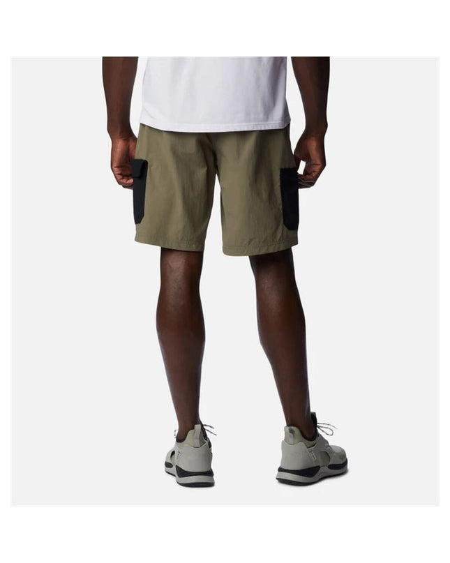 Columbia men's olive sport and outdoor watersport swim shorts with adjustable waistband and quick-dry fabric.