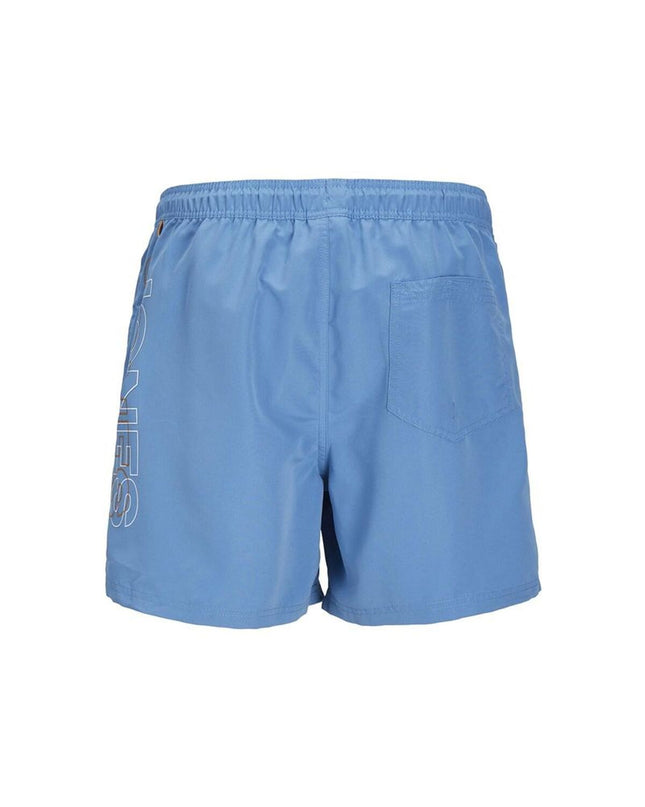 Blue Jack & Jones kids' swimsuit for water sports, featuring a comfortable fit and sporty design.