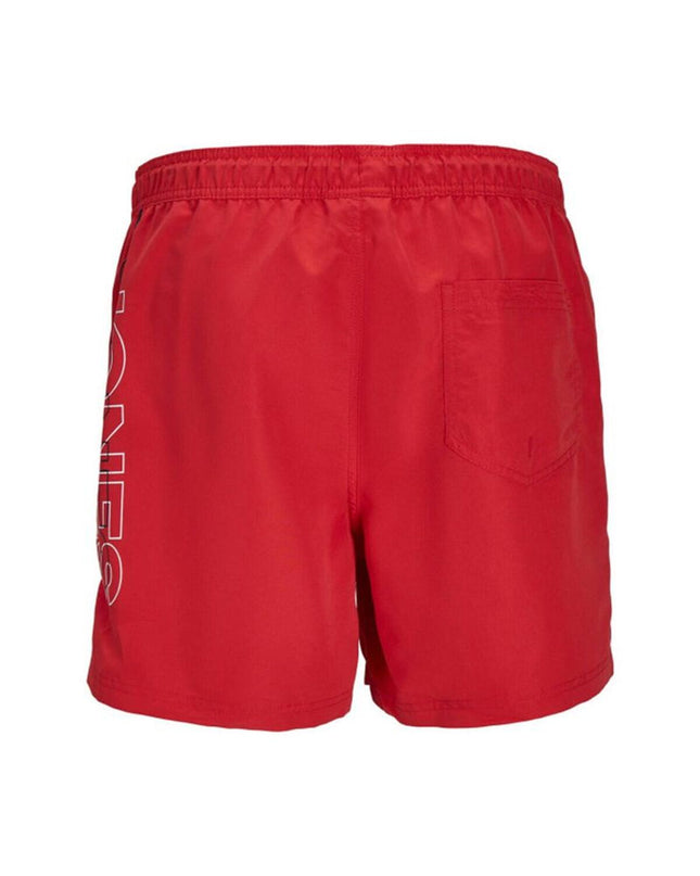 Children's red Jack & Jones sports and outdoor watersport swimsuit, size 12256153-19-1664 TCX, shown in the product image.