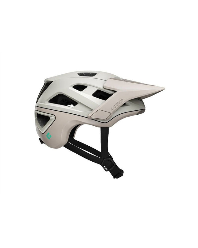 Lazer Jackal Kineticore desert gray adult bike helmet for cycling, with ventilation and adjustable straps, size 52-56 cm.