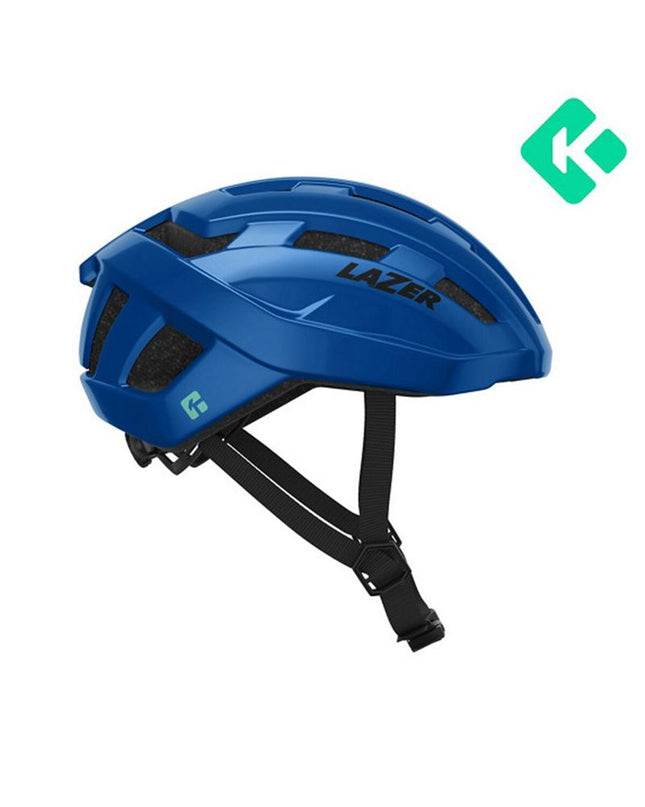 Blue Lazer Tempo KC adult bike helmet with ventilation, size 55-60 cm, designed for cycling and outdoor sports.