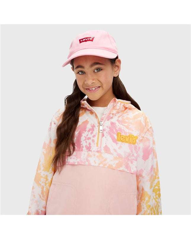Levi's Kinderpet Lan Core Batwing Roze sports and outdoor jacket for kids, suitable for camping and hiking, one size.