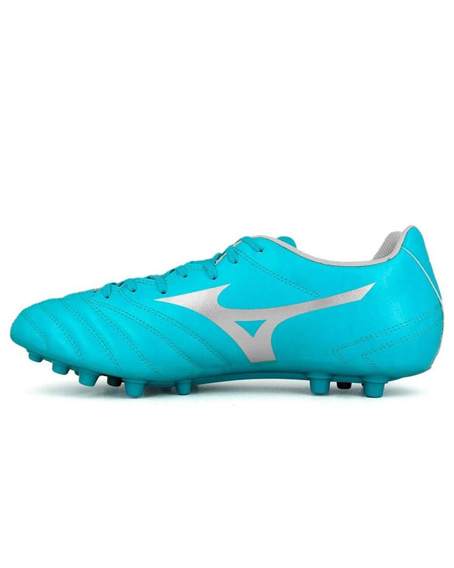 Adult Mizuno Monarcida Neo II Sel AG soccer cleats for outdoor football, featuring lightweight design and durable sole.