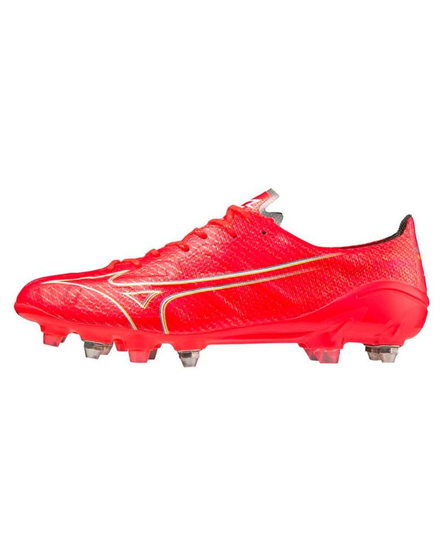 Mizuno Voetbalschoenen voor volwassenen, sport en outdoor, zwart met groene details, geschikt voor voetbal op veld.