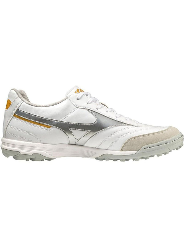 Mizuno Voetbalschoenen voor volwassenen, sport en outdoor, met zwarte en blauwe details, ontworpen voor voetbal.
