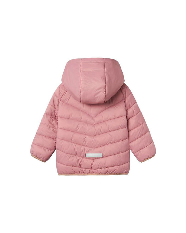 Children's sport jacket by Name It, outdoor sportswear in blue with zip closure and logo details.