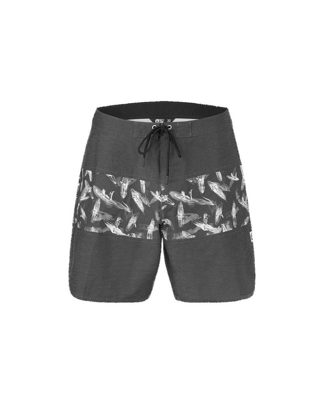 Gray men's swim shorts by Picture, designed for sports and outdoor watersports, with a comfortable fit and quick-drying fabric.