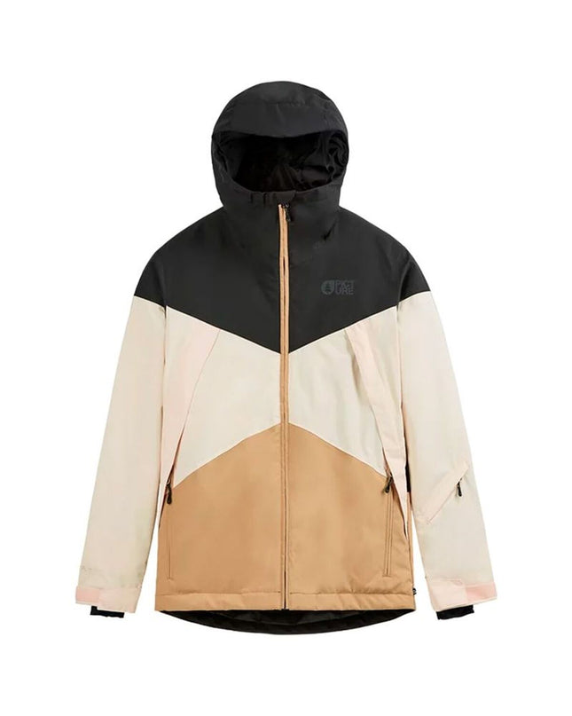 Dames sportjack in zwart by Picture, outdoor and sport clothing, shown on a model with a zip-up front and sporty fit.