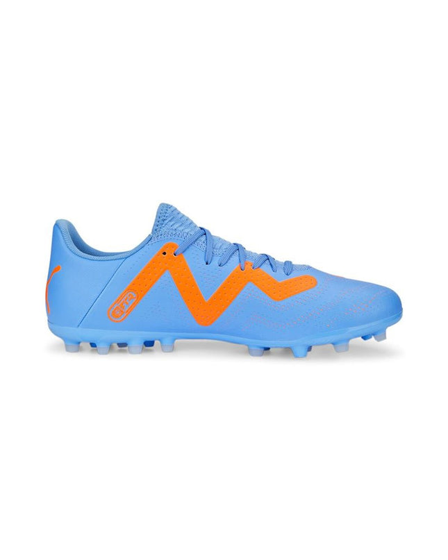 Adult Puma Future Play MG Glimmer soccer cleats for outdoor football, featuring lightweight design and grip suitable for soccer players.