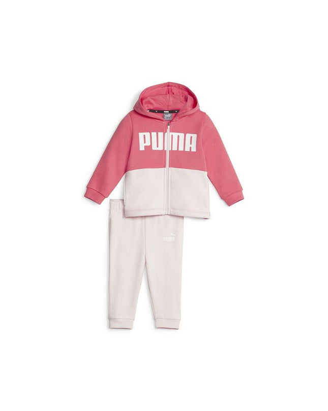 Kids' Puma jogging set for sport and outdoor activities, featuring a comfortable athletic jacket and pants in vibrant colors.