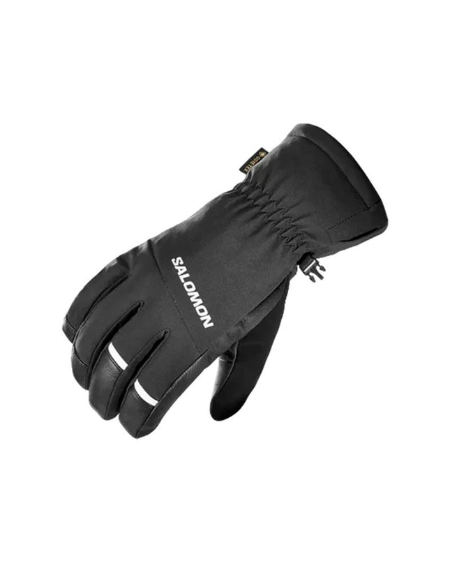 Black Salomon LC2373500 outdoor and hiking gloves, designed for sport and camping activities.