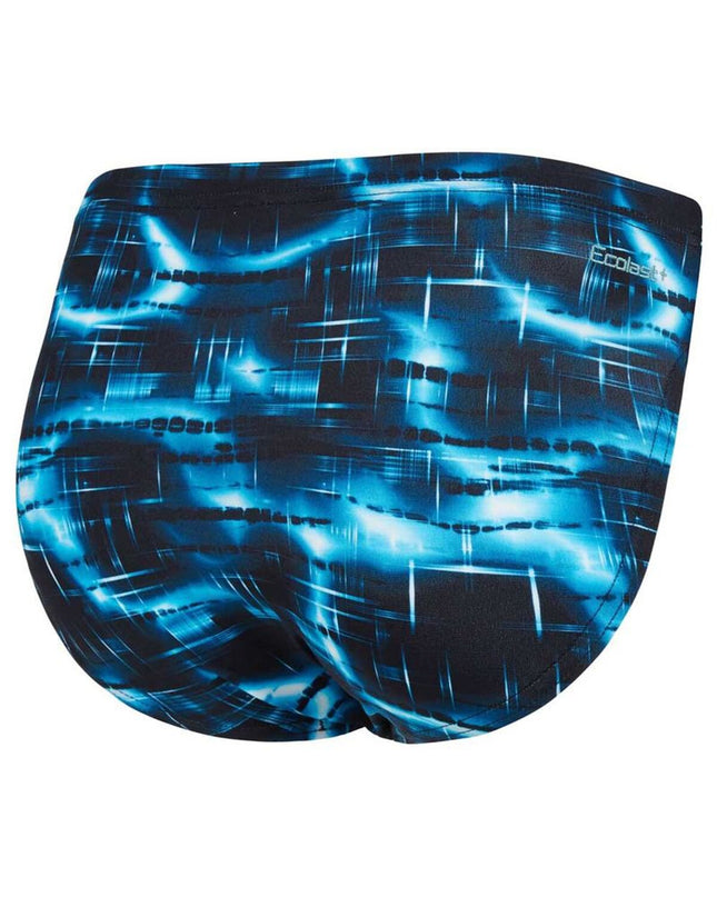 Black men's swim trunks by Zoggs, suitable for sports and outdoor watersport activities, shown in the image.