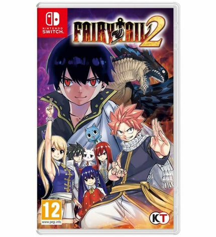 Koei Tecmo Fairy Tail 2 Switch videogame for Elektronica Plug & Play console, featuring colorful game artwork on the cover.